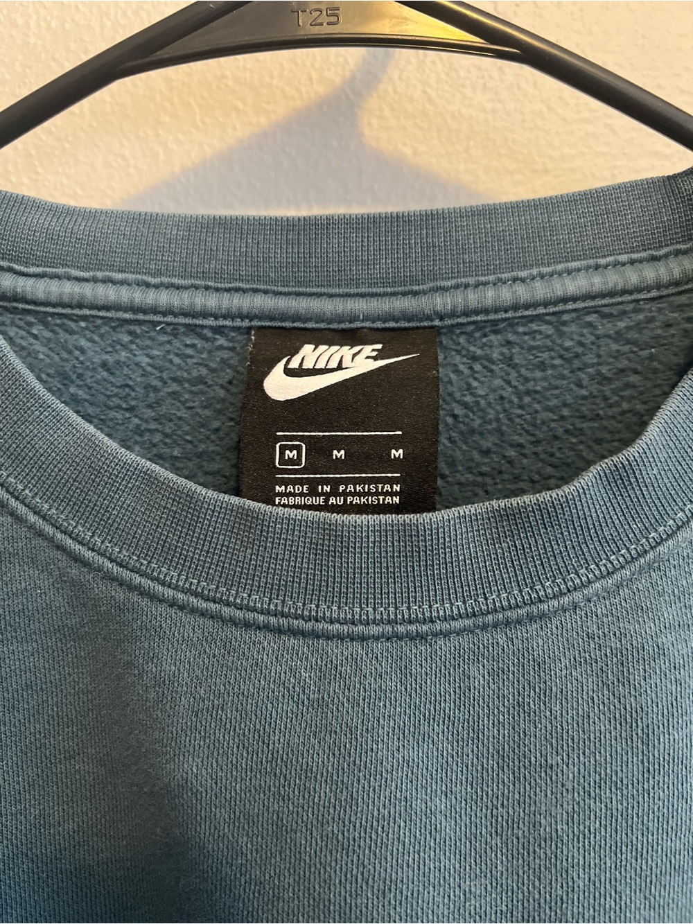 Nike Women's Deep Teal Crewneck Sweatshirt with White Swoosh - Picture 3 of 5